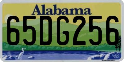 AL license plate 65DG256