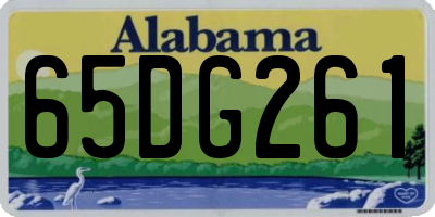 AL license plate 65DG261