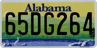 AL license plate 65DG264