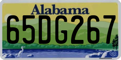 AL license plate 65DG267
