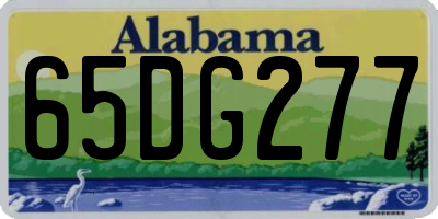 AL license plate 65DG277
