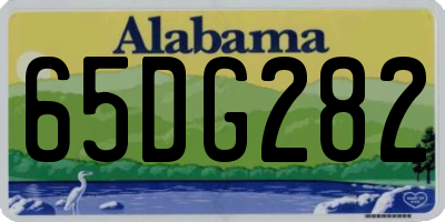 AL license plate 65DG282
