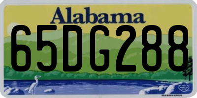AL license plate 65DG288