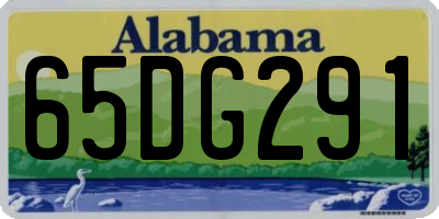 AL license plate 65DG291