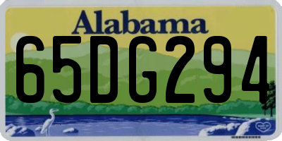 AL license plate 65DG294