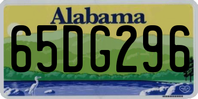 AL license plate 65DG296