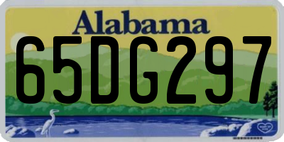 AL license plate 65DG297