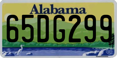 AL license plate 65DG299