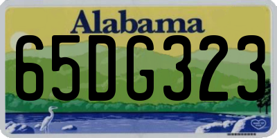 AL license plate 65DG323