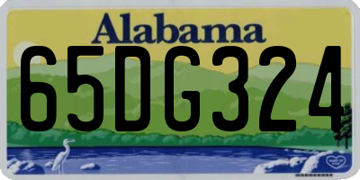AL license plate 65DG324