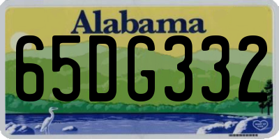 AL license plate 65DG332