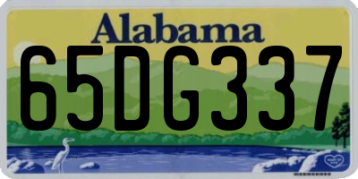 AL license plate 65DG337
