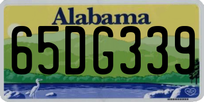 AL license plate 65DG339