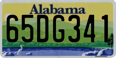 AL license plate 65DG341