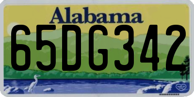 AL license plate 65DG342