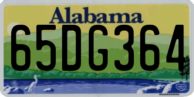 AL license plate 65DG364