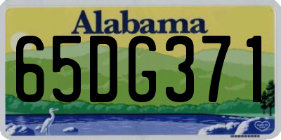 AL license plate 65DG371