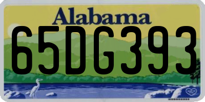 AL license plate 65DG393