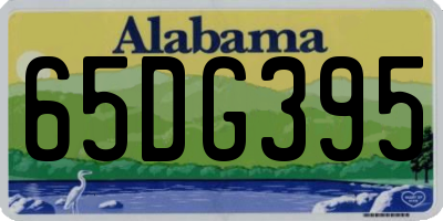AL license plate 65DG395