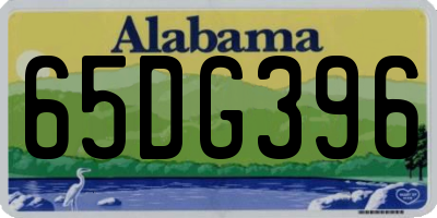 AL license plate 65DG396