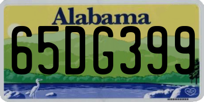 AL license plate 65DG399