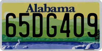 AL license plate 65DG409