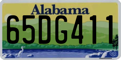 AL license plate 65DG411