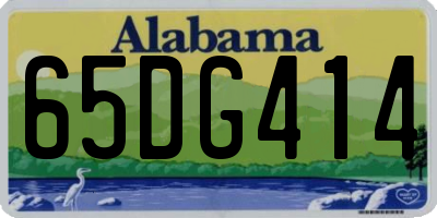 AL license plate 65DG414