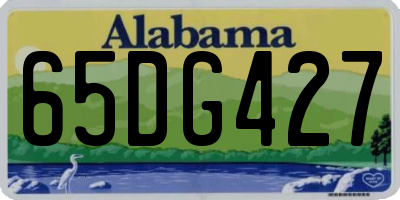 AL license plate 65DG427