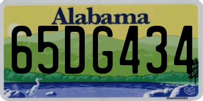AL license plate 65DG434