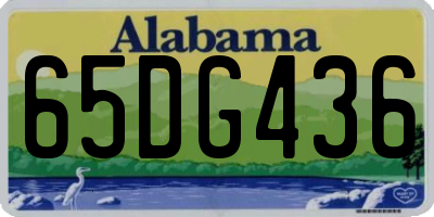 AL license plate 65DG436