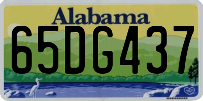 AL license plate 65DG437