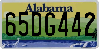 AL license plate 65DG442