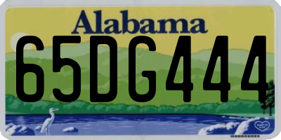 AL license plate 65DG444