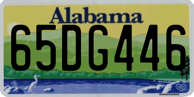AL license plate 65DG446