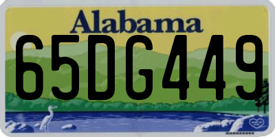 AL license plate 65DG449