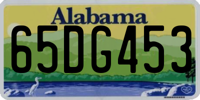 AL license plate 65DG453