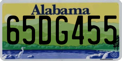 AL license plate 65DG455