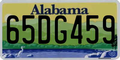 AL license plate 65DG459