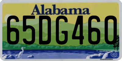 AL license plate 65DG460