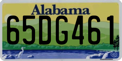 AL license plate 65DG461