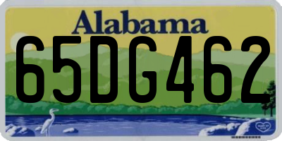 AL license plate 65DG462