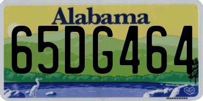AL license plate 65DG464