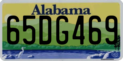 AL license plate 65DG469