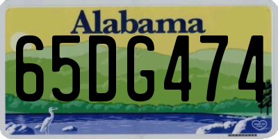 AL license plate 65DG474