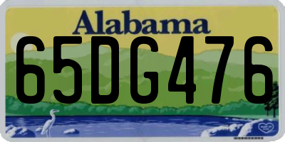 AL license plate 65DG476