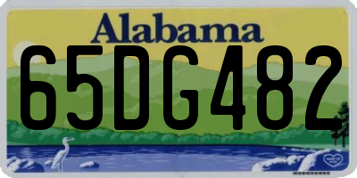 AL license plate 65DG482