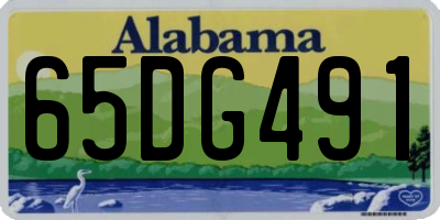 AL license plate 65DG491
