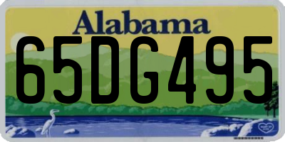 AL license plate 65DG495