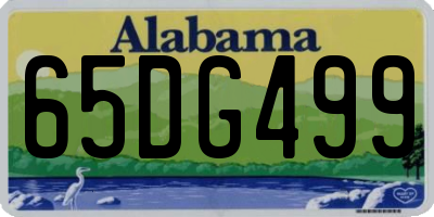 AL license plate 65DG499